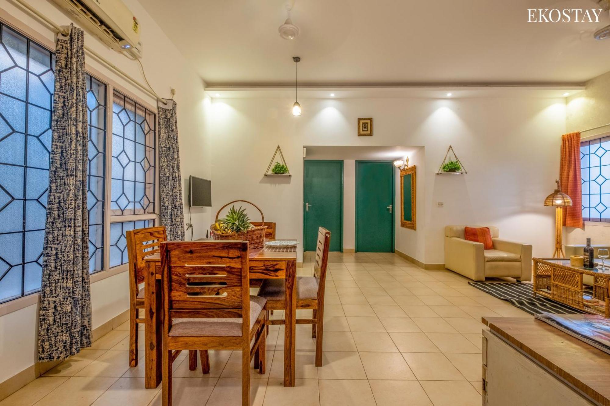 Eko Stay - Green Door Apartment Candolim Kültér fotó