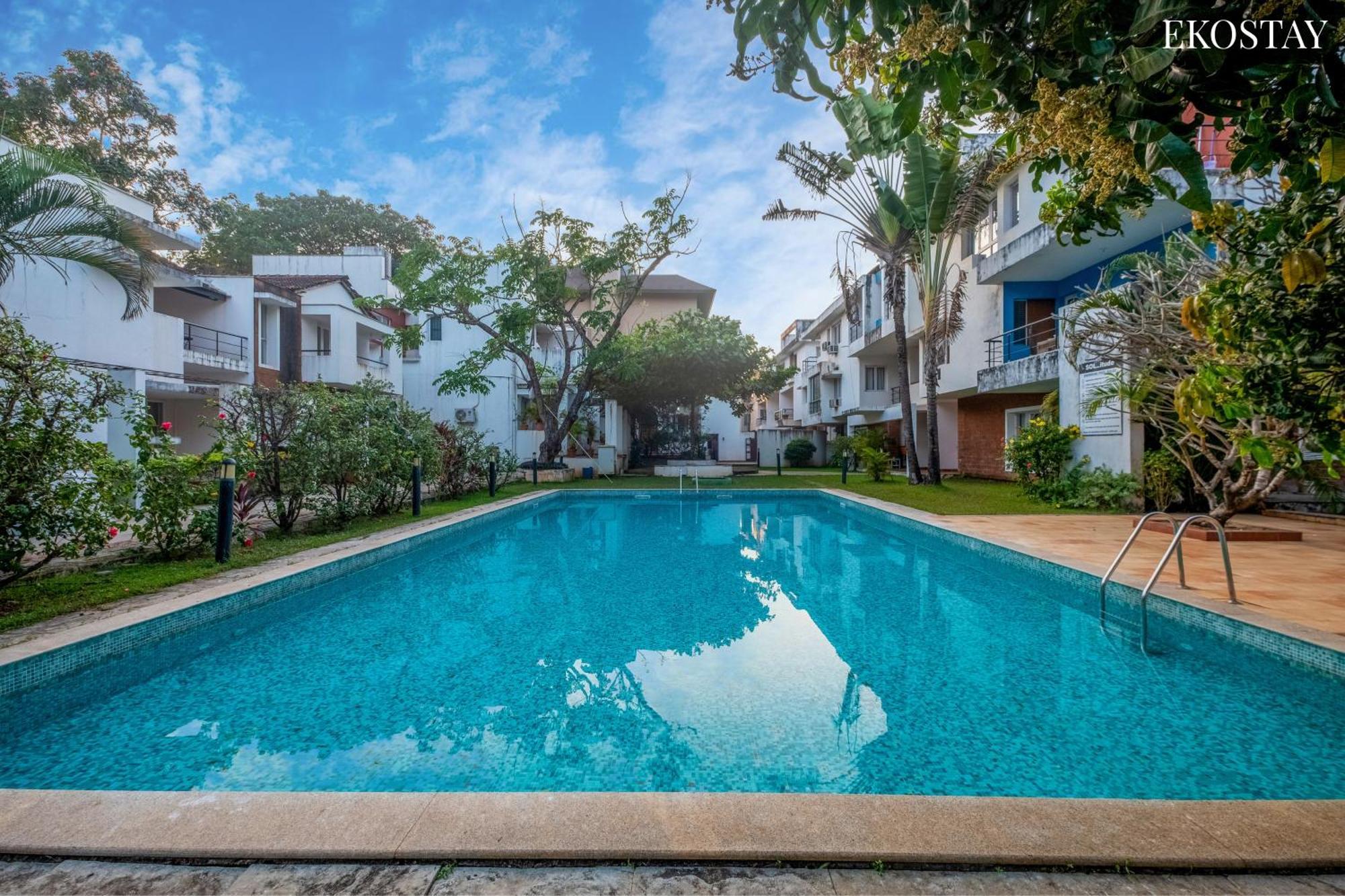 Eko Stay - Green Door Apartment Candolim Kültér fotó