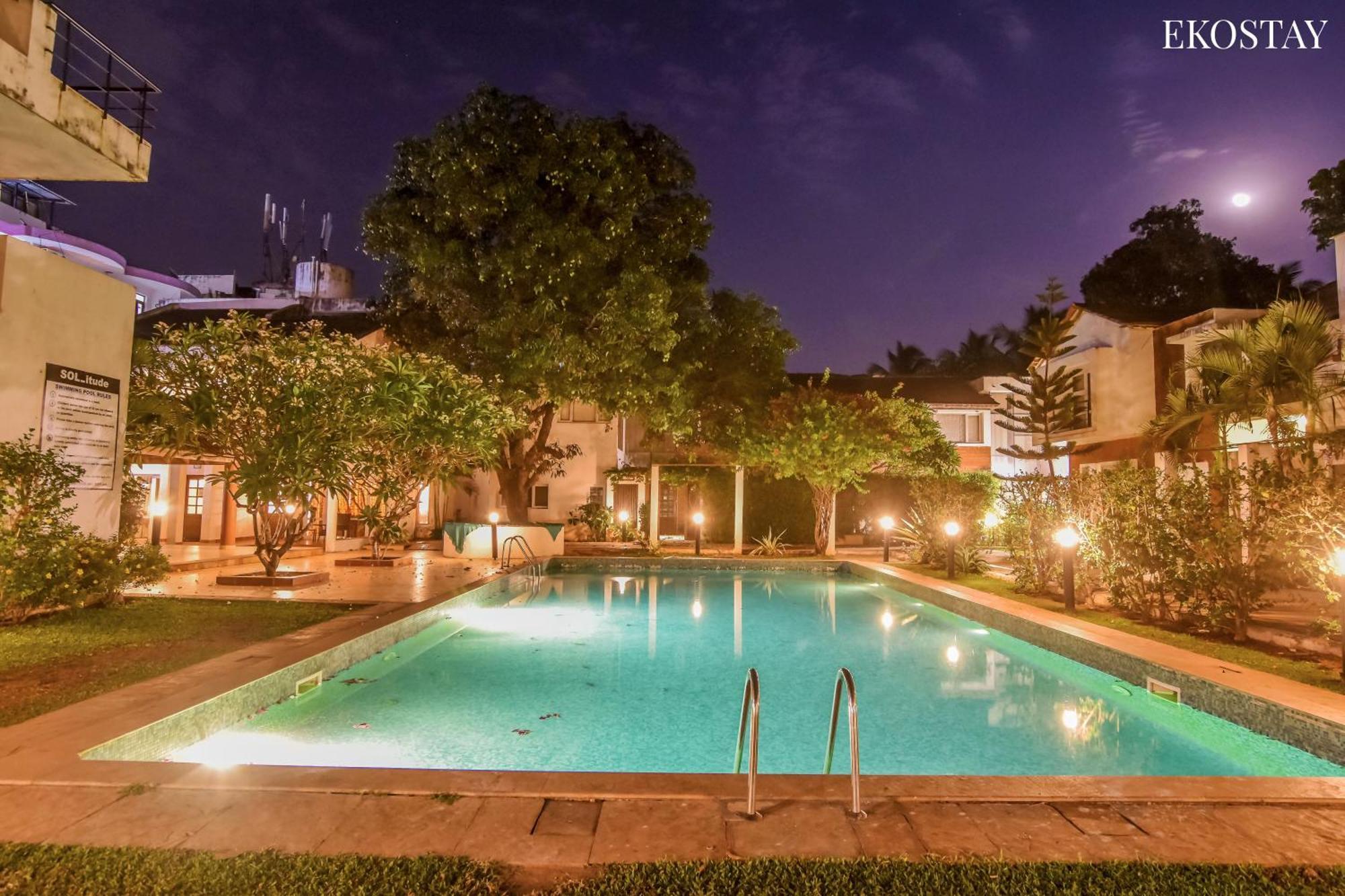 Eko Stay - Green Door Apartment Candolim Kültér fotó